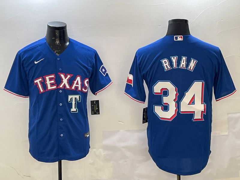 Men Texas Rangers #34 Ryan Blue Game 2025 Nike MLB Jersey style 4->texas rangers->MLB Jersey